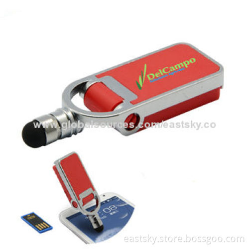 Stylus Touch Pen USB Drive with Phone Holder, 64MB to 32GB Memory Capacity, OEM Orders AcceptedNew